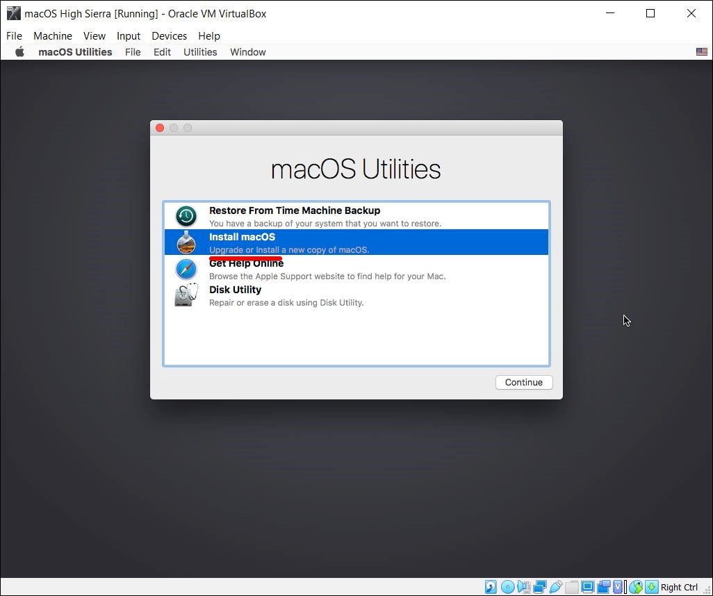 configure virtualbox on mac high sierra for kali linux